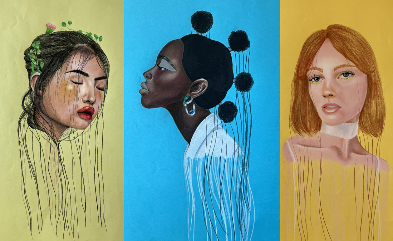 Final poster illustration for The Hourglass of Oz